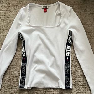Square Neck Long Sleeve Shirt